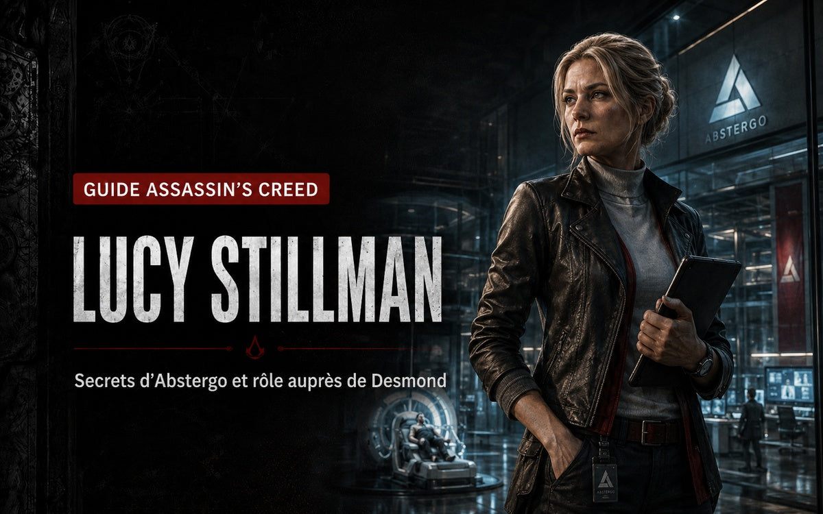 Lucy Stillman : Assassin, Abstergo et trahison dans l’arc de Desmond Miles