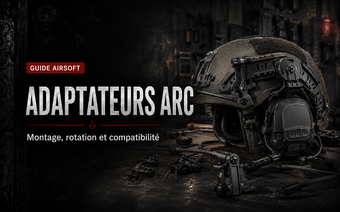 Adaptateurs ARC pour headset Airsoft : montage, rotation et compatibilité