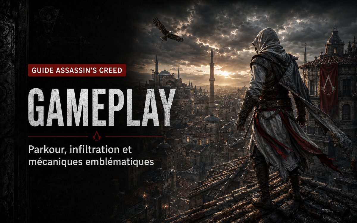 Gameplay Assassin’s Creed : parkour, infiltration et mécaniques emblématiques