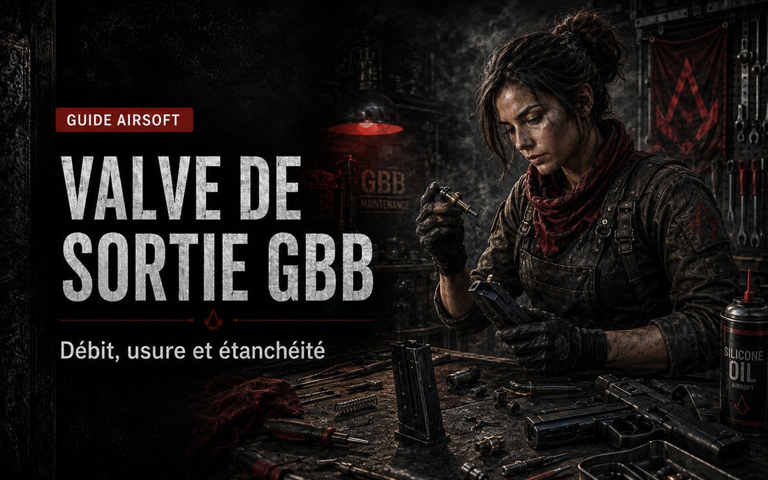 Valve de percussion de chargeur GBB : débit, fuites et entretien