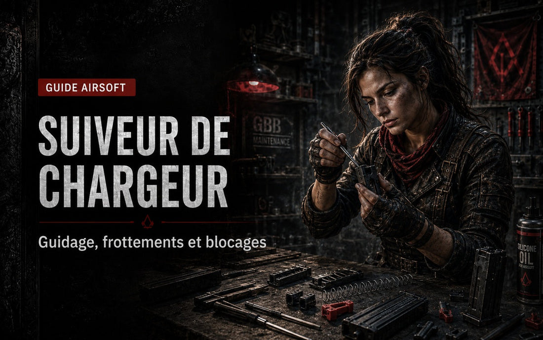 Follower de chargeur GBB : guidage des billes, usure et remplacement