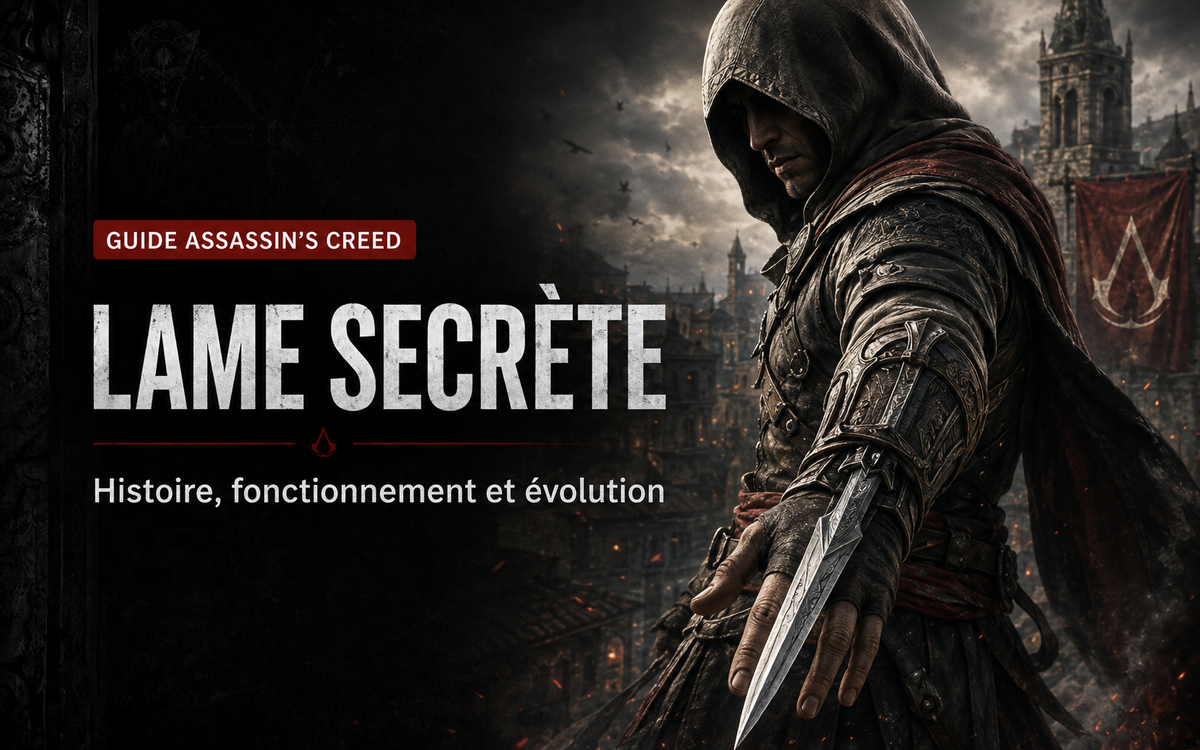 Lame secrète dans Assassin’s Creed : histoire, fonctionnement et évolution
