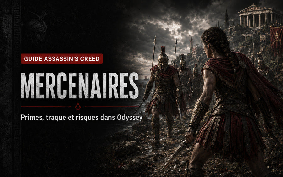 Mercenaires et primes dans Assassin’s Creed Odyssey : système de traque, échelons et risques