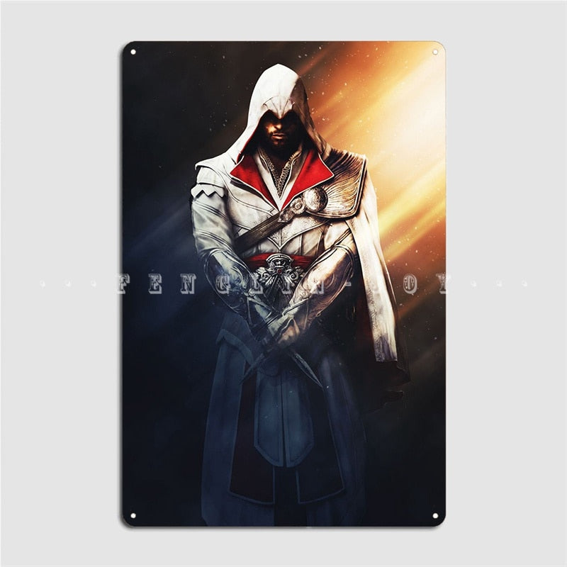 Plaque en métal Ezio Auditore, Assassin's Creed Brotherhood