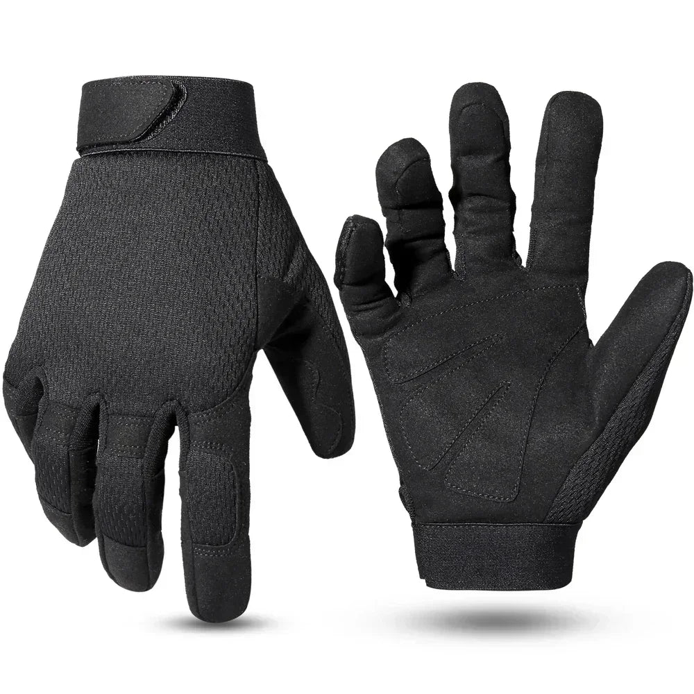 Gants tactiques à doigts complets, airsoft