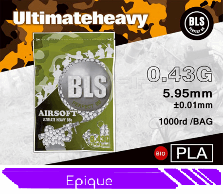 Billes BIO 0.43G Blanche en sachet de 1000 - BLS