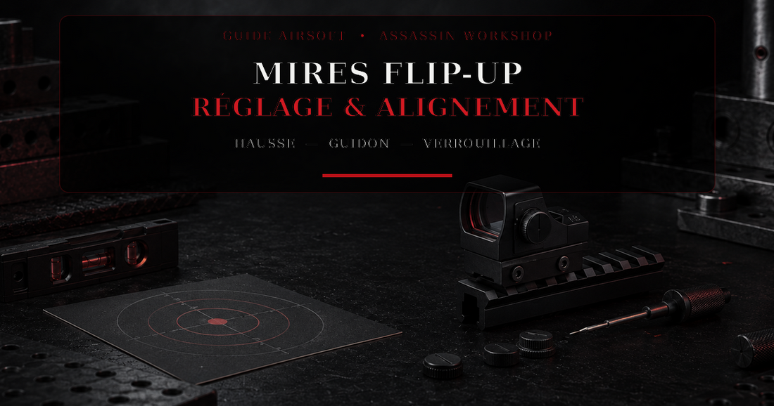 Mires flip-up Airsoft : réglage et alignement — Assassin Workshop