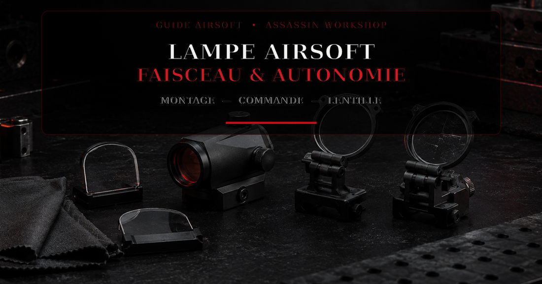 Lampe Airsoft : faisceau, autonomie et montage — Assassin Workshop