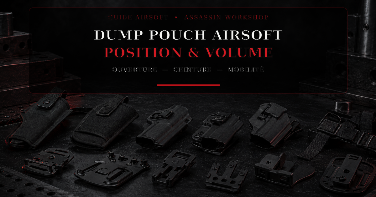 Dump pouch Airsoft : position, volume et utilisation — Assassin Workshop