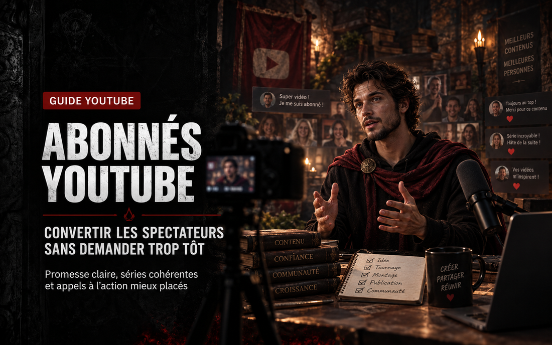 Abonnés YouTube : convertir les spectateurs sans demander trop tôt