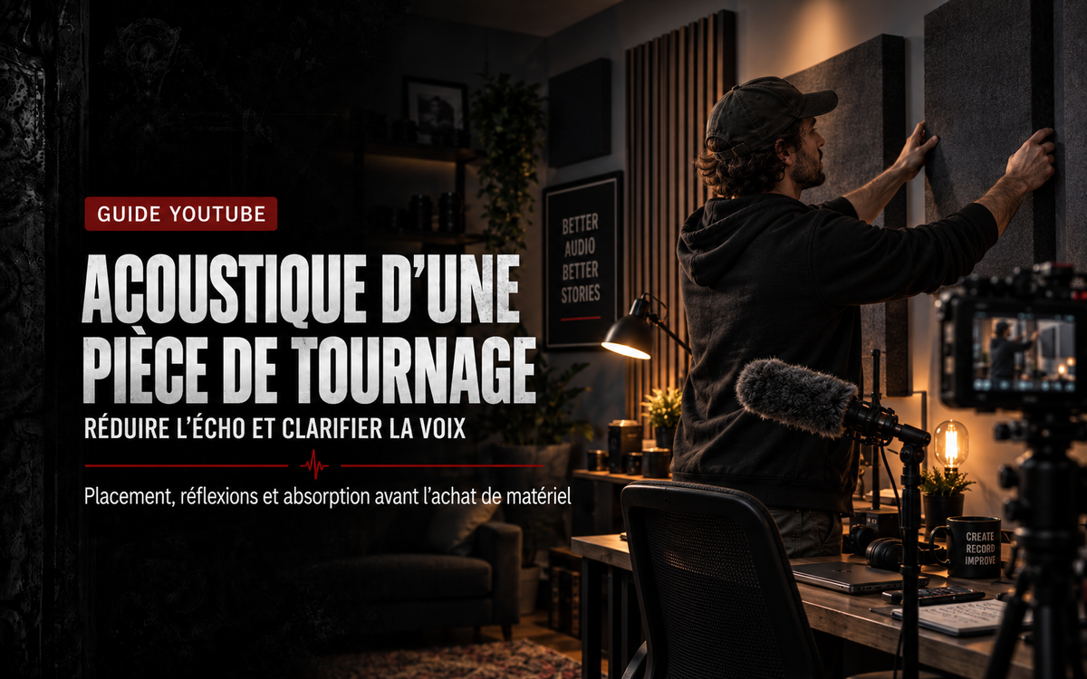 Acoustique d’une pièce de tournage YouTube : réduire l’écho et clarifier la voix