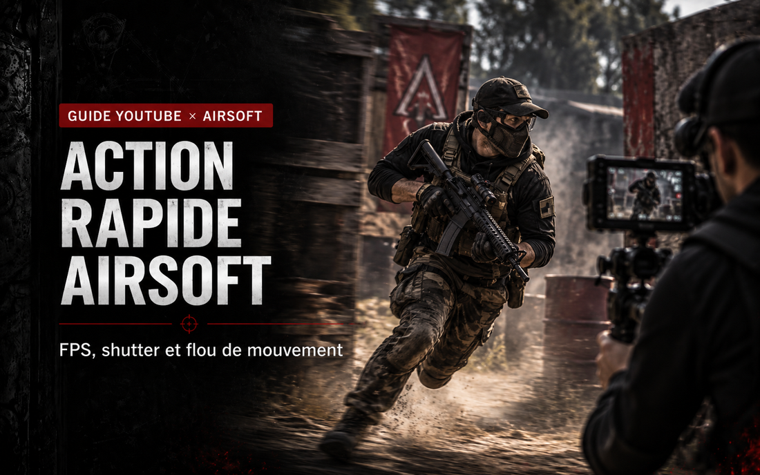 Filmer l’action rapide en Airsoft : FPS, shutter et flou de mouvement