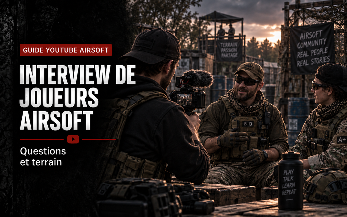 Interview de joueurs Airsoft : préparer les questions et capter le terrain