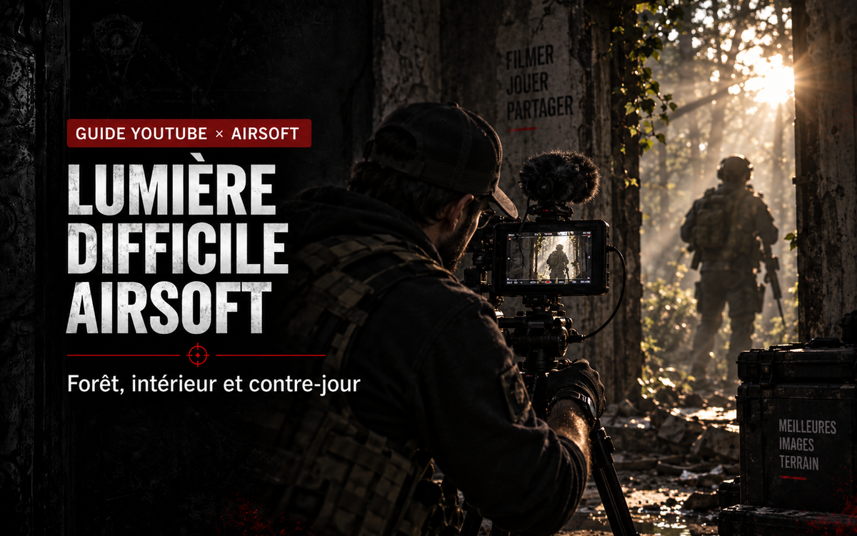 Filmer l’Airsoft en lumière difficile : forêt, intérieur et contre-jour