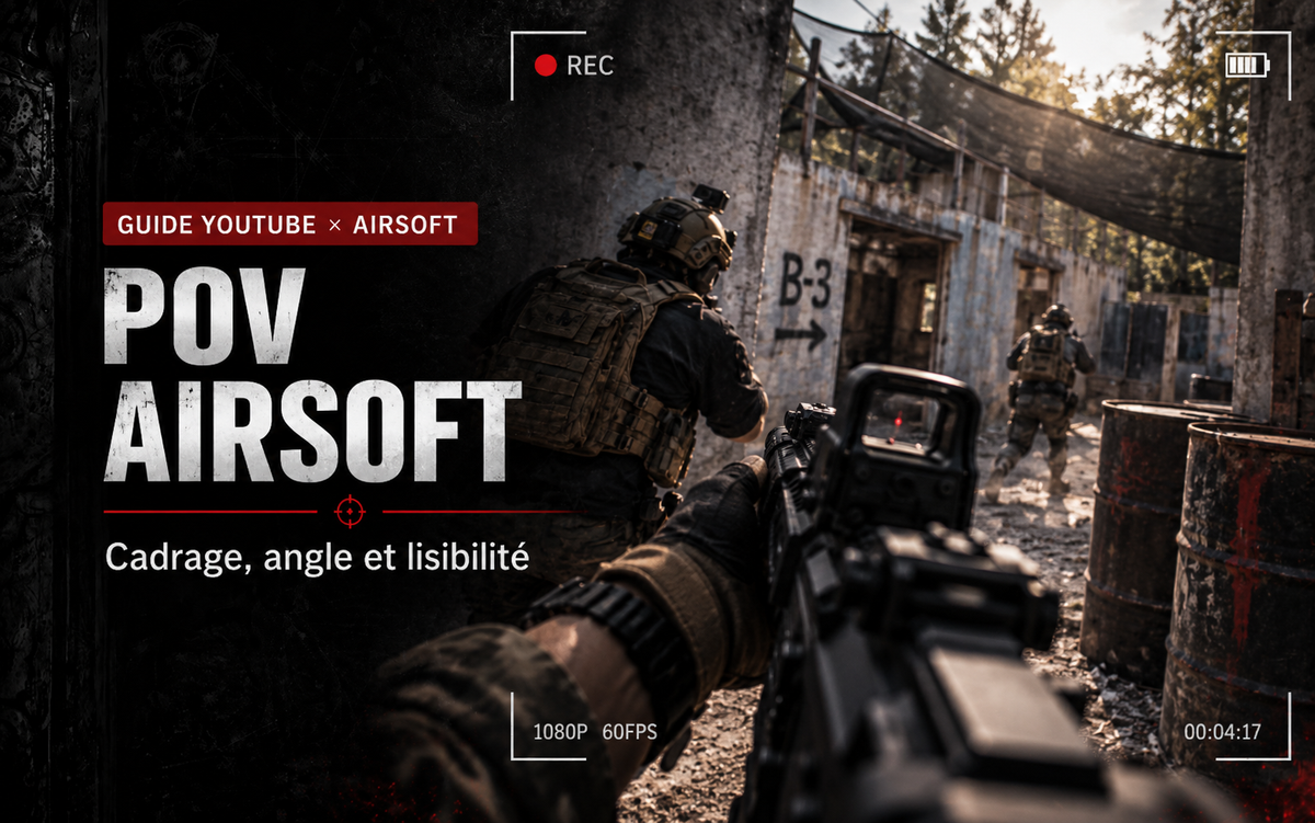 Filmer en POV en Airsoft : cadrage, angle et lisibilité en mouvement