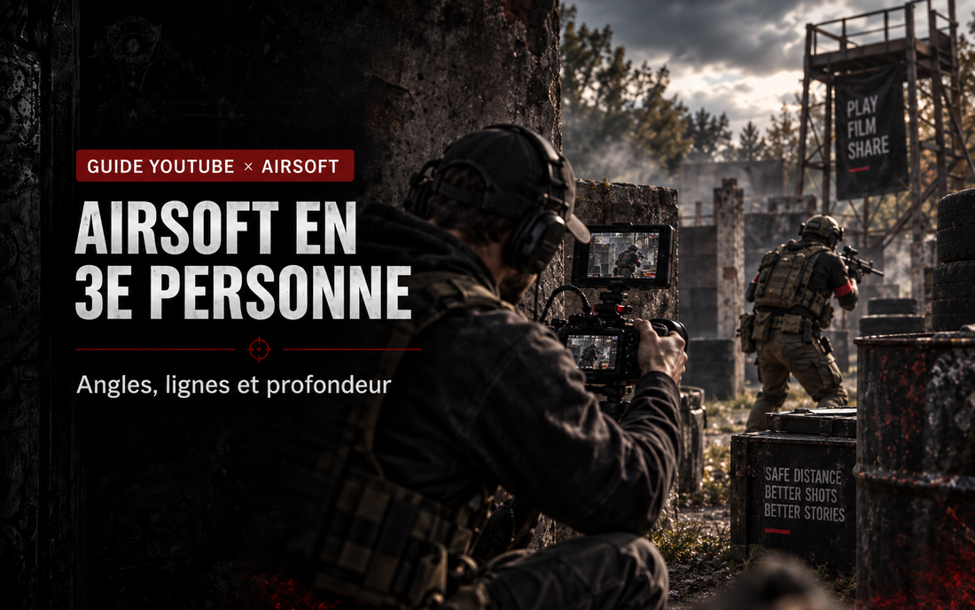 Filmer l’Airsoft à la troisième personne : angles, lignes et profondeur