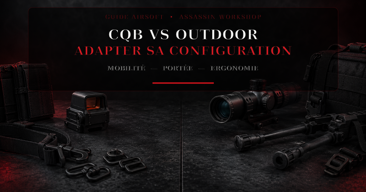 CQB vs outdoor : adapter sa configuration Airsoft — Assassin Workshop