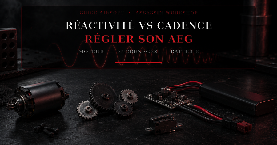 Réactivité vs cadence : régler un AEG — Assassin Workshop