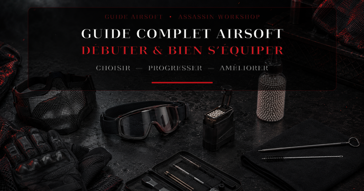 Guide complet Airsoft : débuter et bien s’équiper — Assassin Workshop