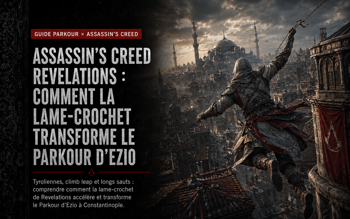 Assassin’s Creed Revelations : comment la lame-crochet transforme le Parkour d’Ezio