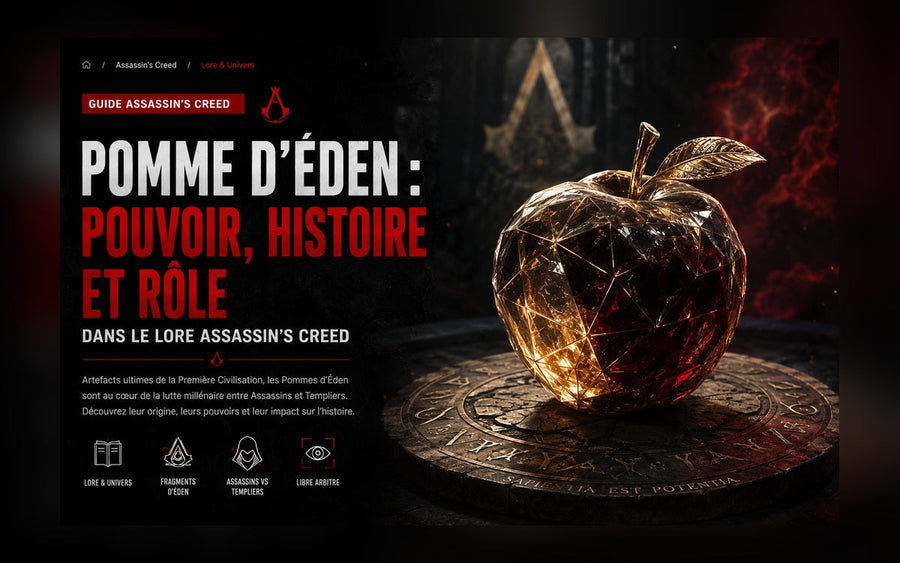 Pomme d’Éden : pouvoir, histoire et rôle dans le lore Assassin’s Creed