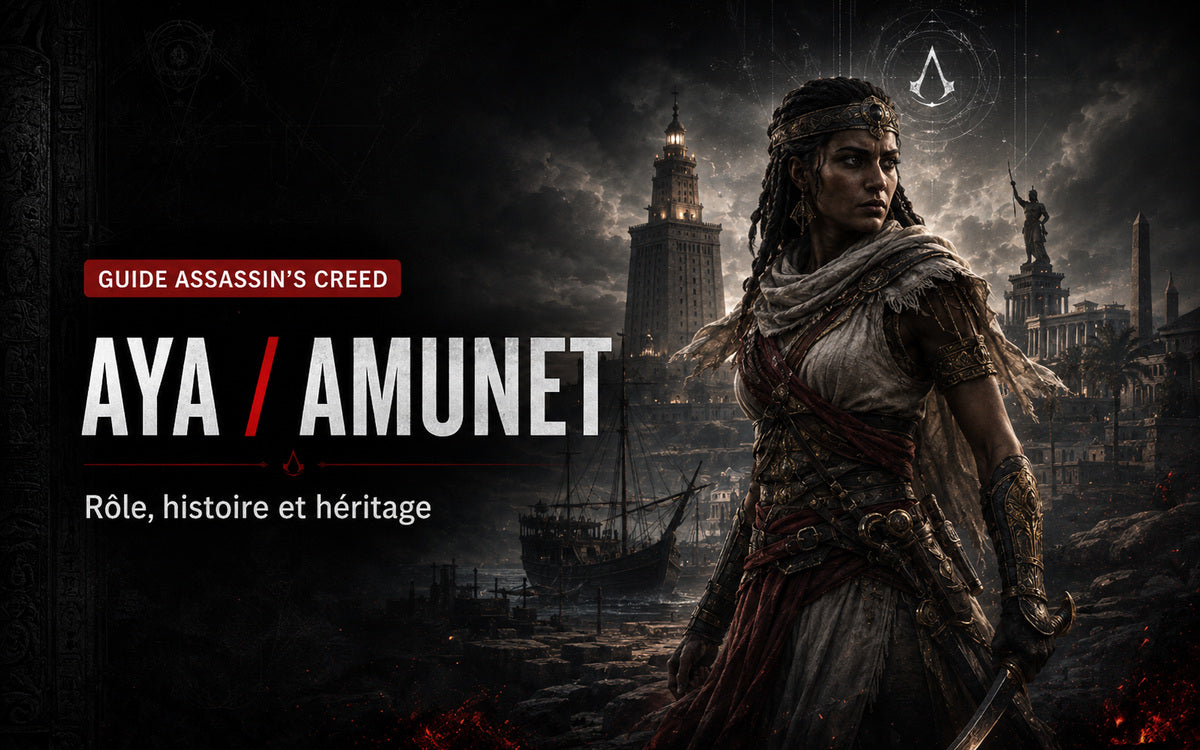 Aya / Amunet : histoire, rôle et héritage dans Assassin’s Creed