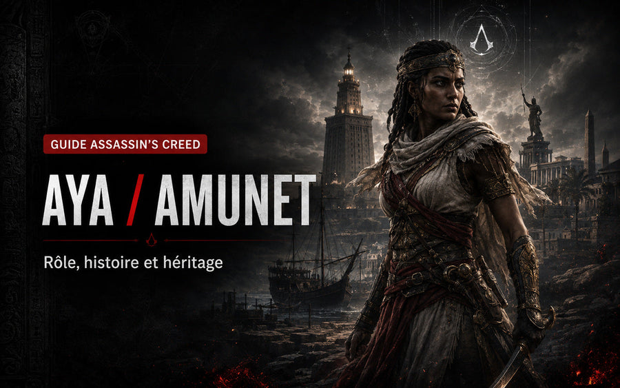 Aya / Amunet : histoire, rôle et héritage dans Assassin’s Creed