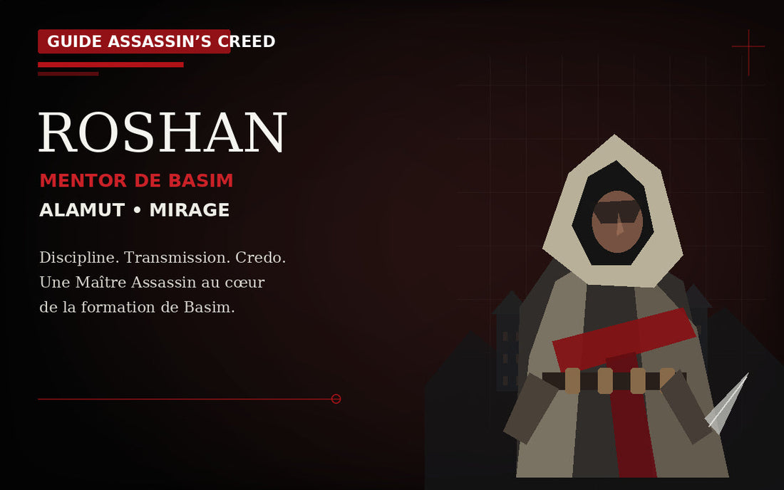 Roshan : histoire, rôle de Mentor et héritage dans Assassin’s Creed Mirage