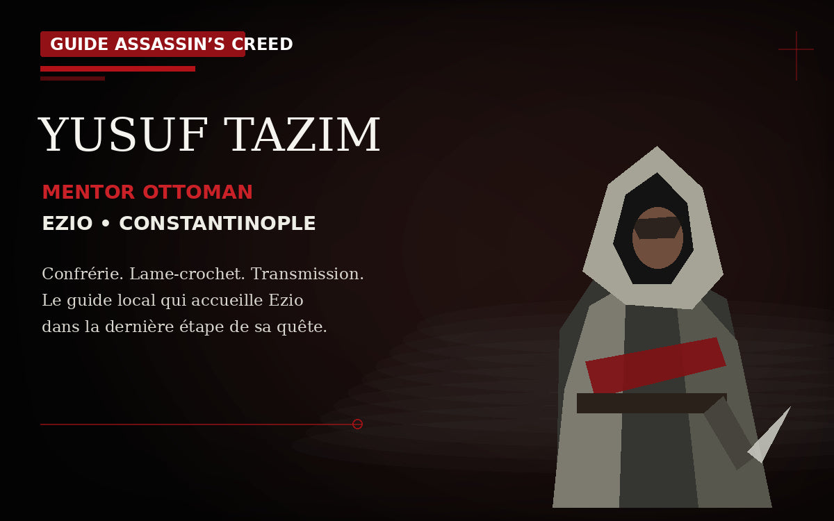 Yusuf Tazim : le Mentor ottoman qui guide Ezio dans Assassin’s Creed Revelations
