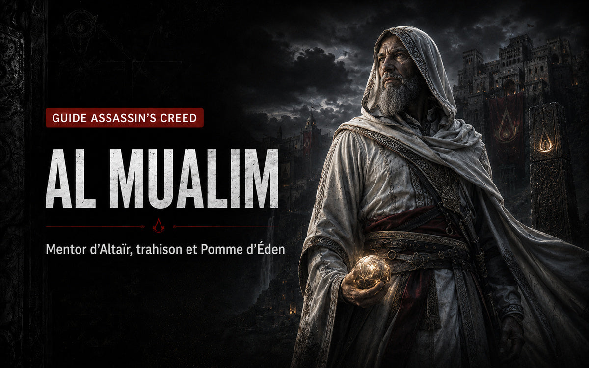 Al Mualim : Mentor d’Altaïr, trahison et Pomme d’Éden à Masyaf