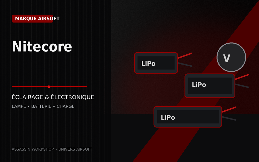 Nitecore – marque Airsoft | Assassin Workshop