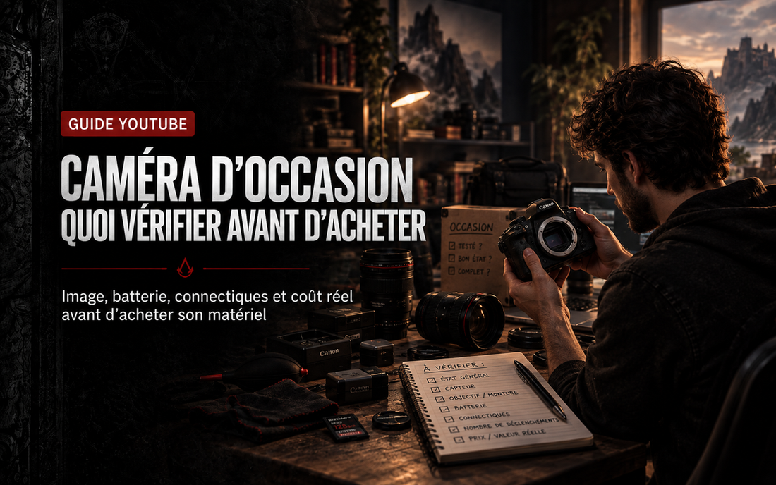 Caméra d’occasion pour YouTube : quoi vérifier avant d’acheter
