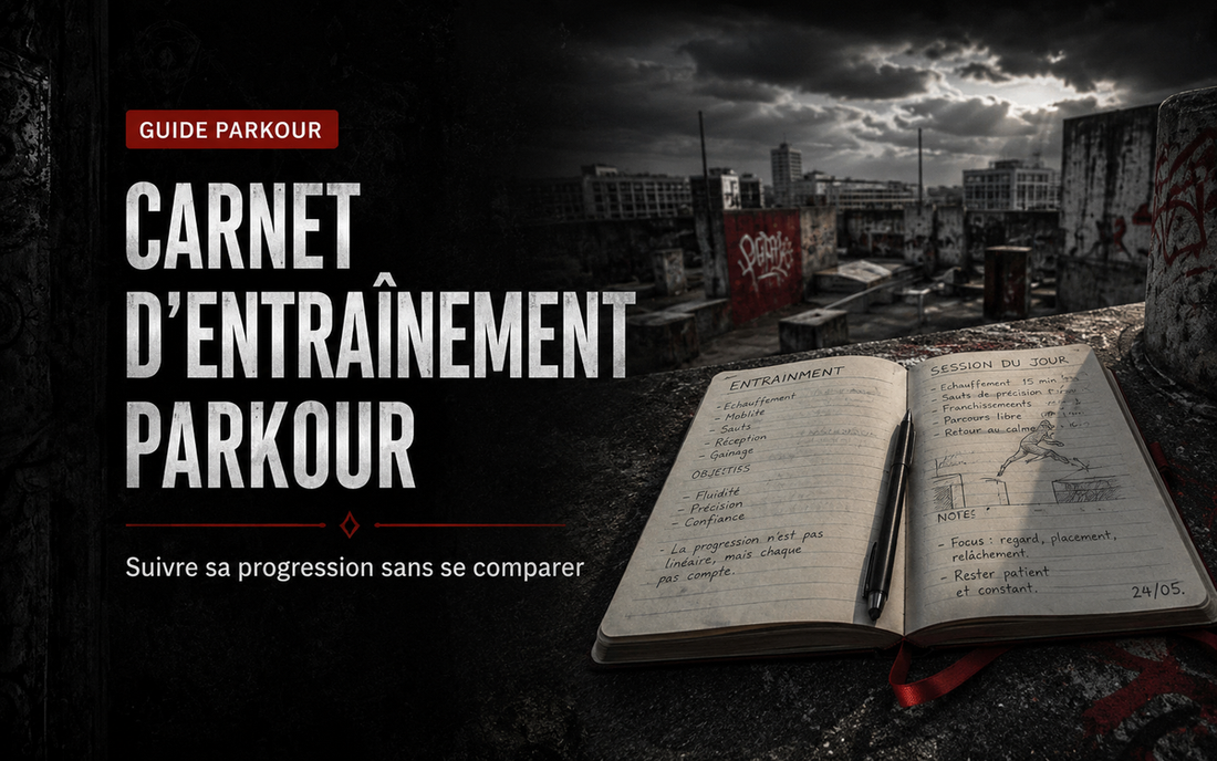 Carnet d’entraînement Parkour : suivre sa progression sans se comparer