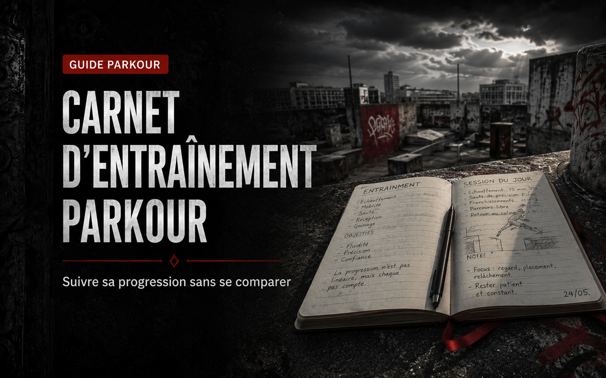 Carnet d’entraînement Parkour : suivre sa progression sans se comparer