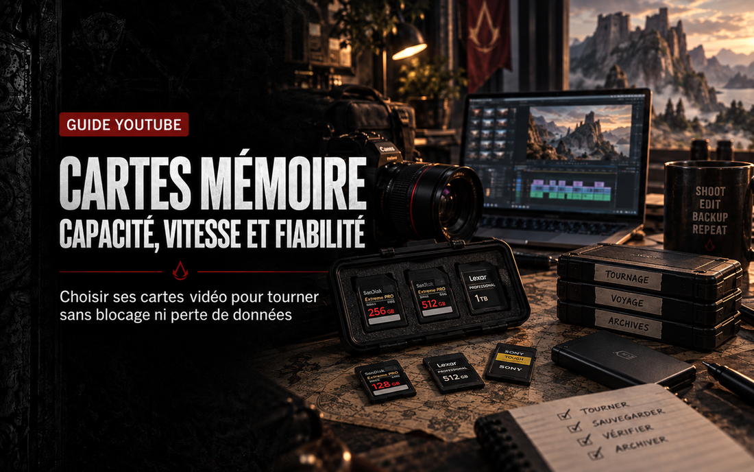 Cartes mémoire pour la vidéo : capacité, vitesse et fiabilité