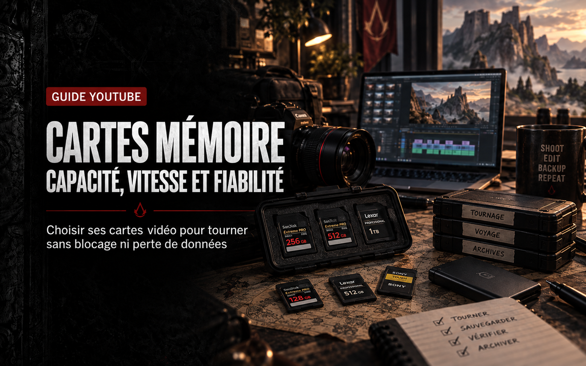Cartes mémoire pour la vidéo : capacité, vitesse et fiabilité