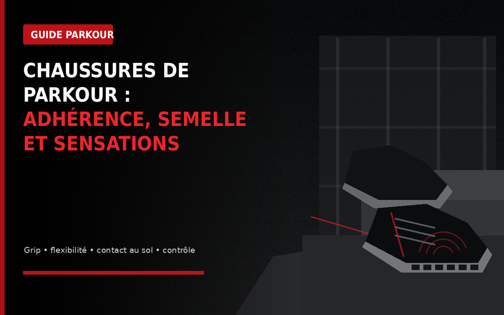 Chaussures de Parkour : adhérence, semelle et sensations