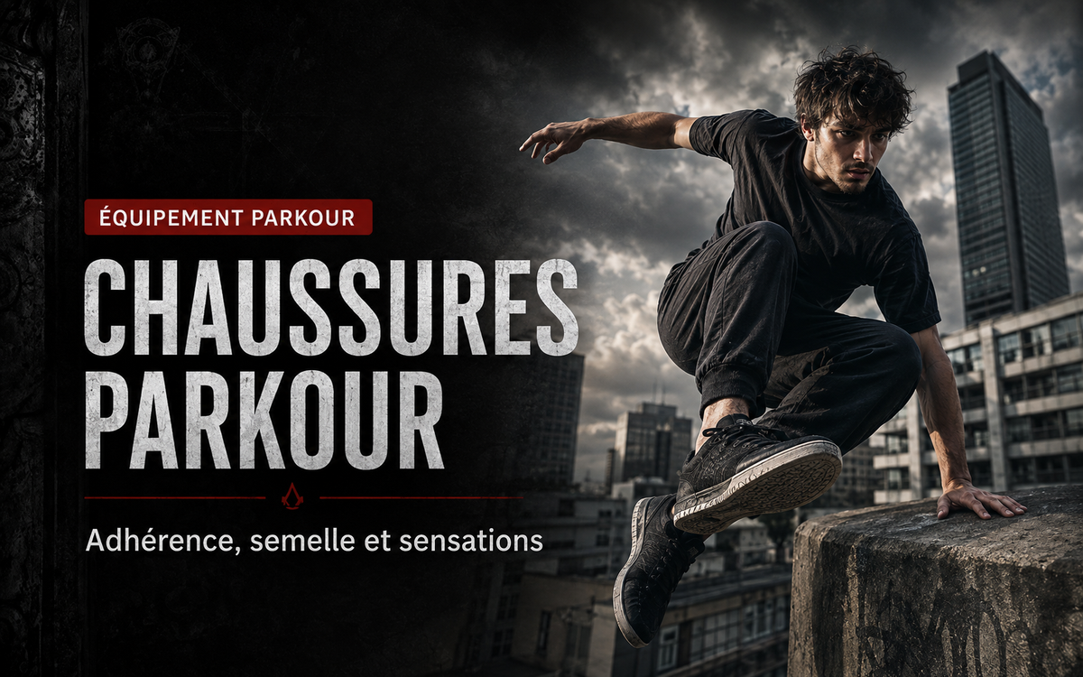 Chaussures de Parkour : adhérence, semelle et sensations