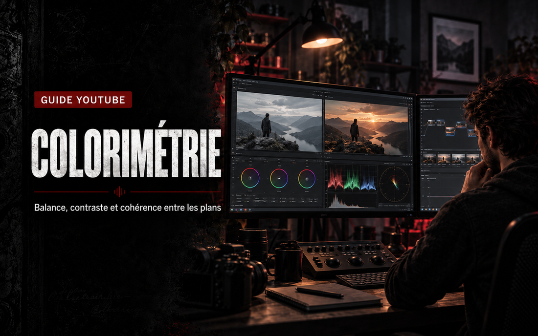 Colorimétrie YouTube : balance, contraste et cohérence entre les plans