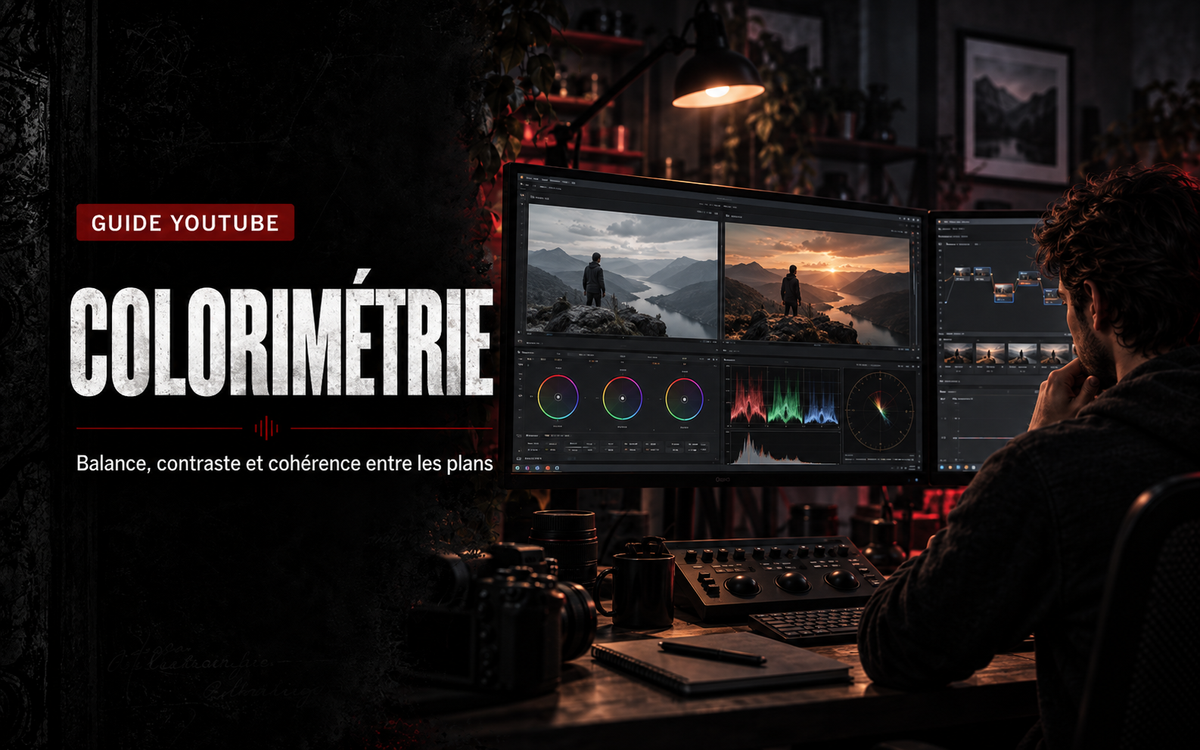 Colorimétrie YouTube : balance, contraste et cohérence entre les plans