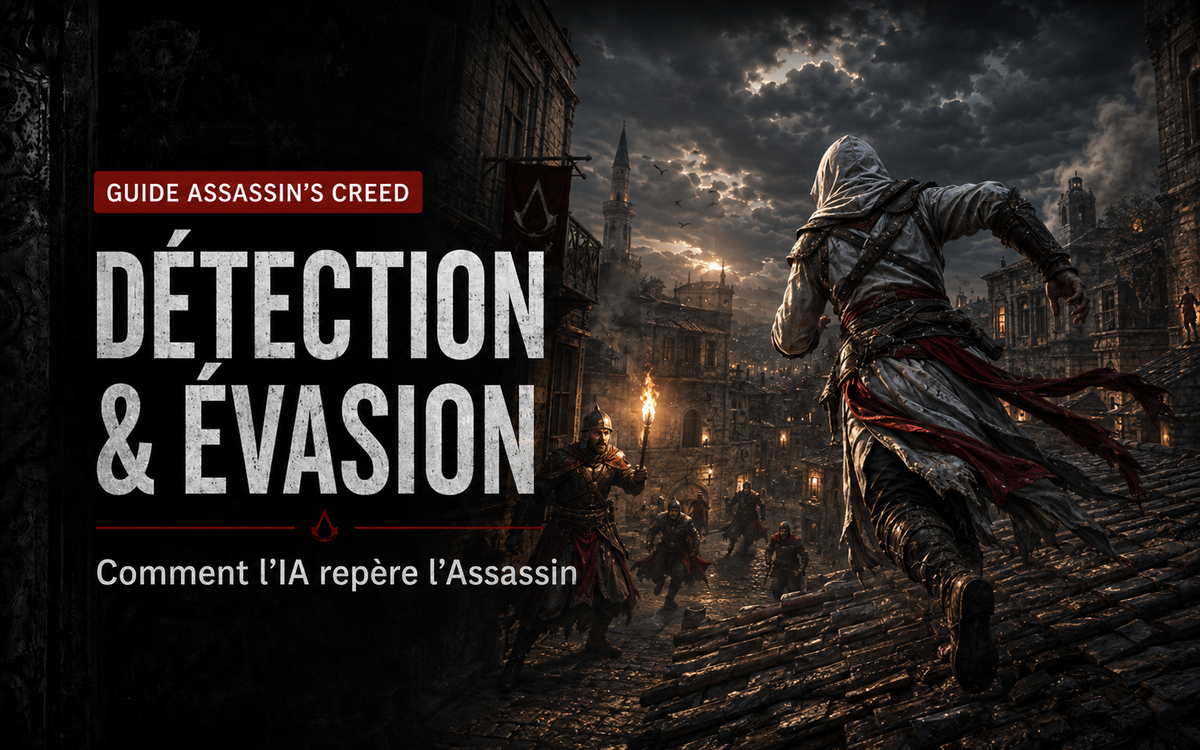 Détection, notoriété et évasion dans Assassin’s Creed : comment l’IA repère l’Assassin