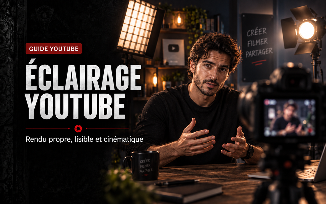 Éclairage YouTube : construire un rendu propre, lisible et cinématique