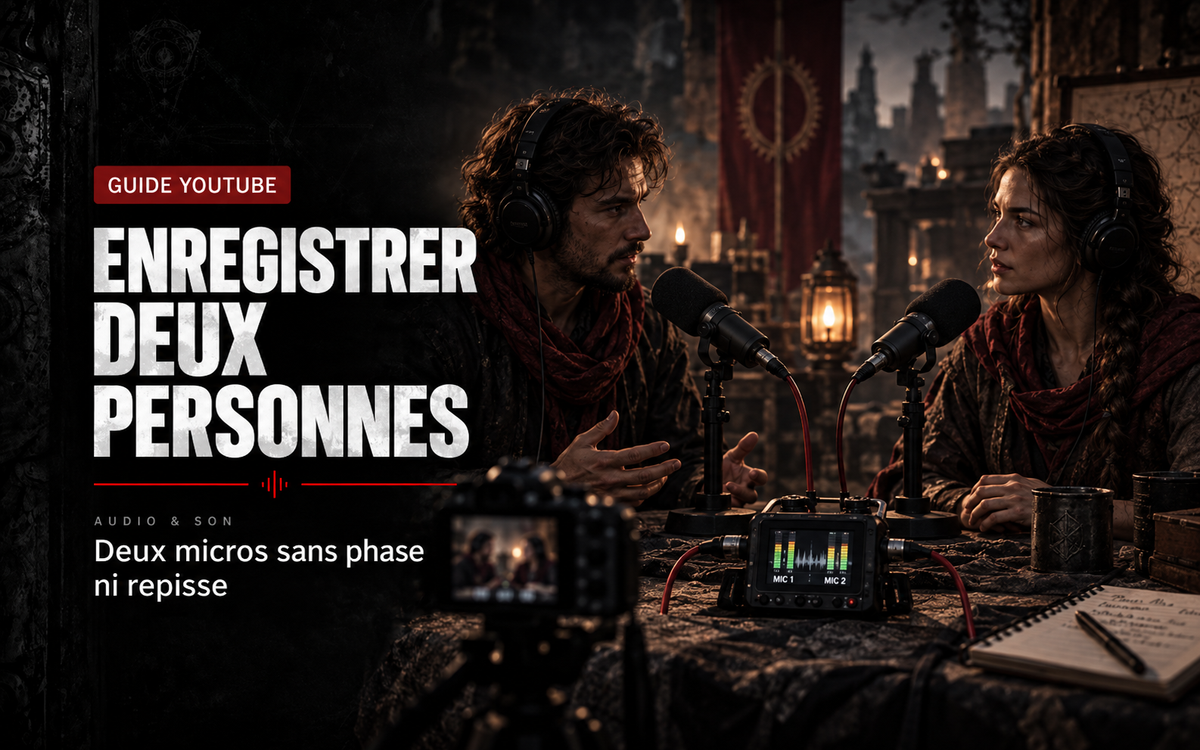 Enregistrer deux personnes sur YouTube : deux micros sans phase ni repisse