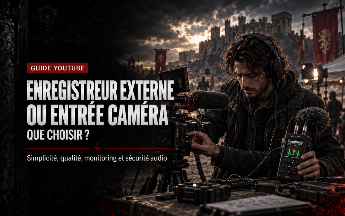 Enregistreur externe ou entrée caméra pour YouTube : que choisir ?
