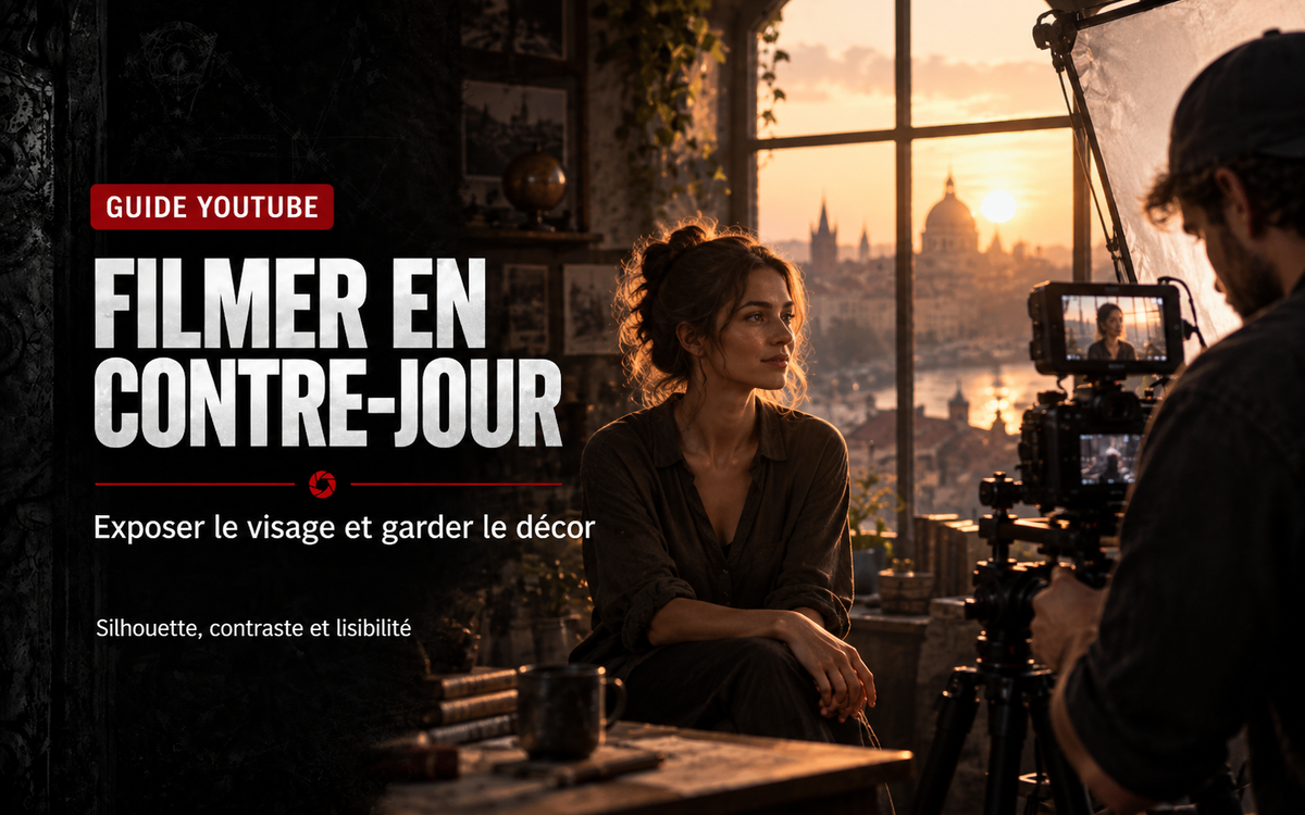 Filmer en contre-jour pour YouTube : exposer le visage et garder le décor