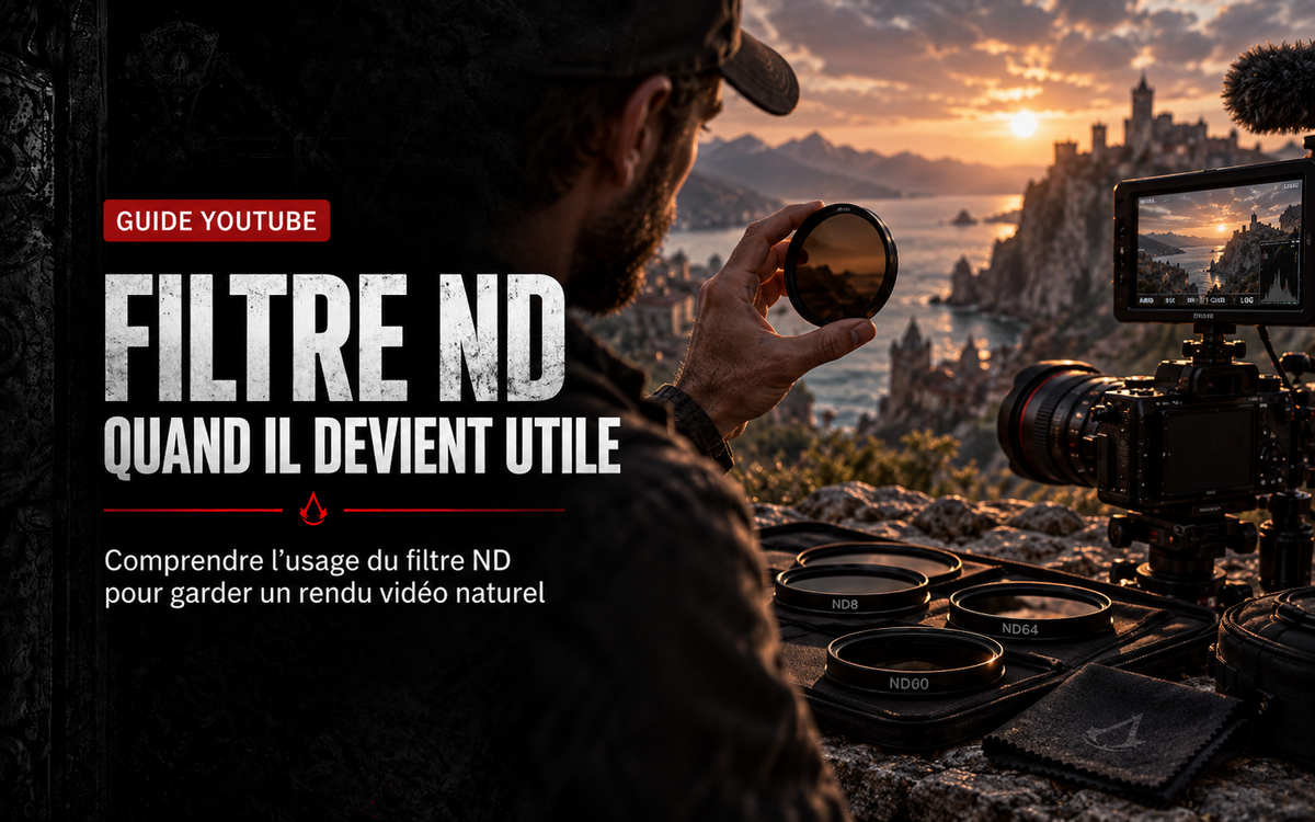 Filtre ND pour la vidéo YouTube : quand il devient utile