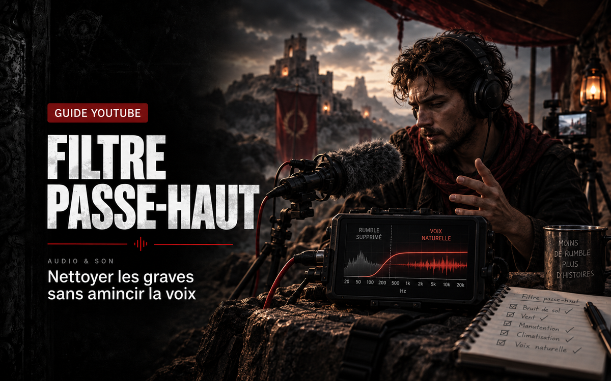 Filtre passe-haut en vidéo : nettoyer les graves sans amincir la voix