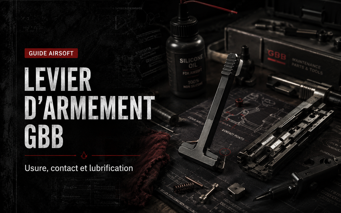 Levier d’armement GBB : usure, contact et lubrification