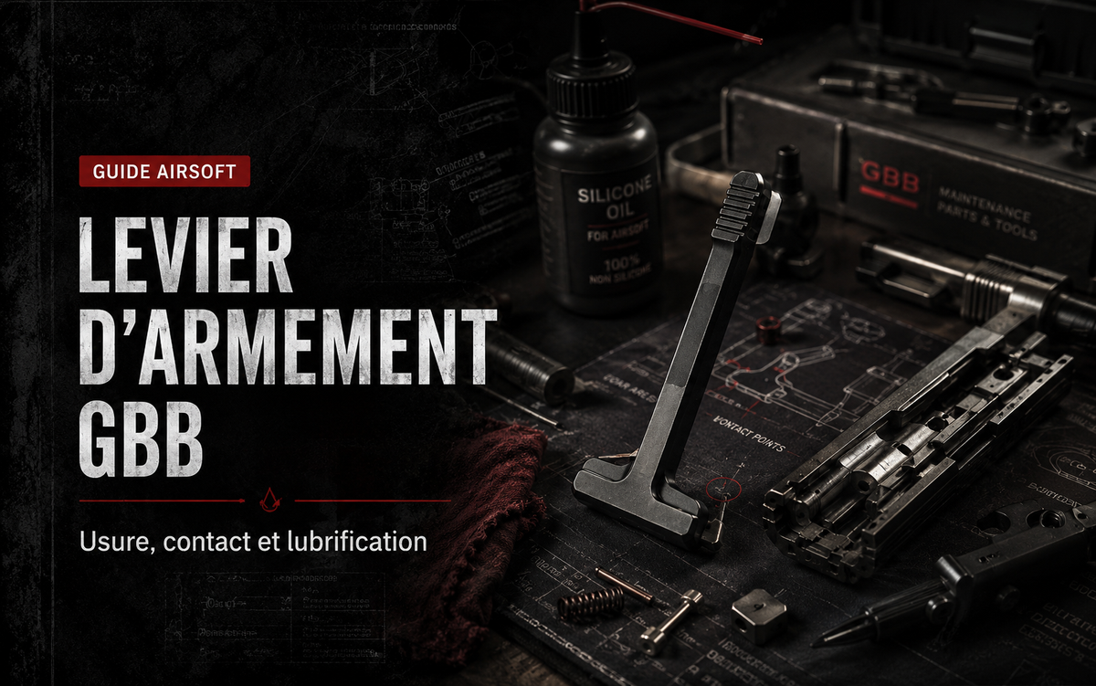 Levier d’armement GBB : usure, contact et lubrification