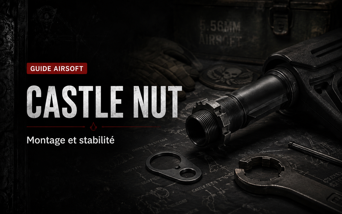 Castle nut et end plate Airsoft : montage et stabilité
